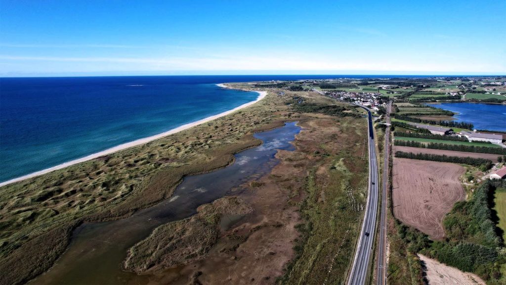Nasjonal turistveg Jæren Ogna strand oversiktsbilde
Bobilcamping på Jæren